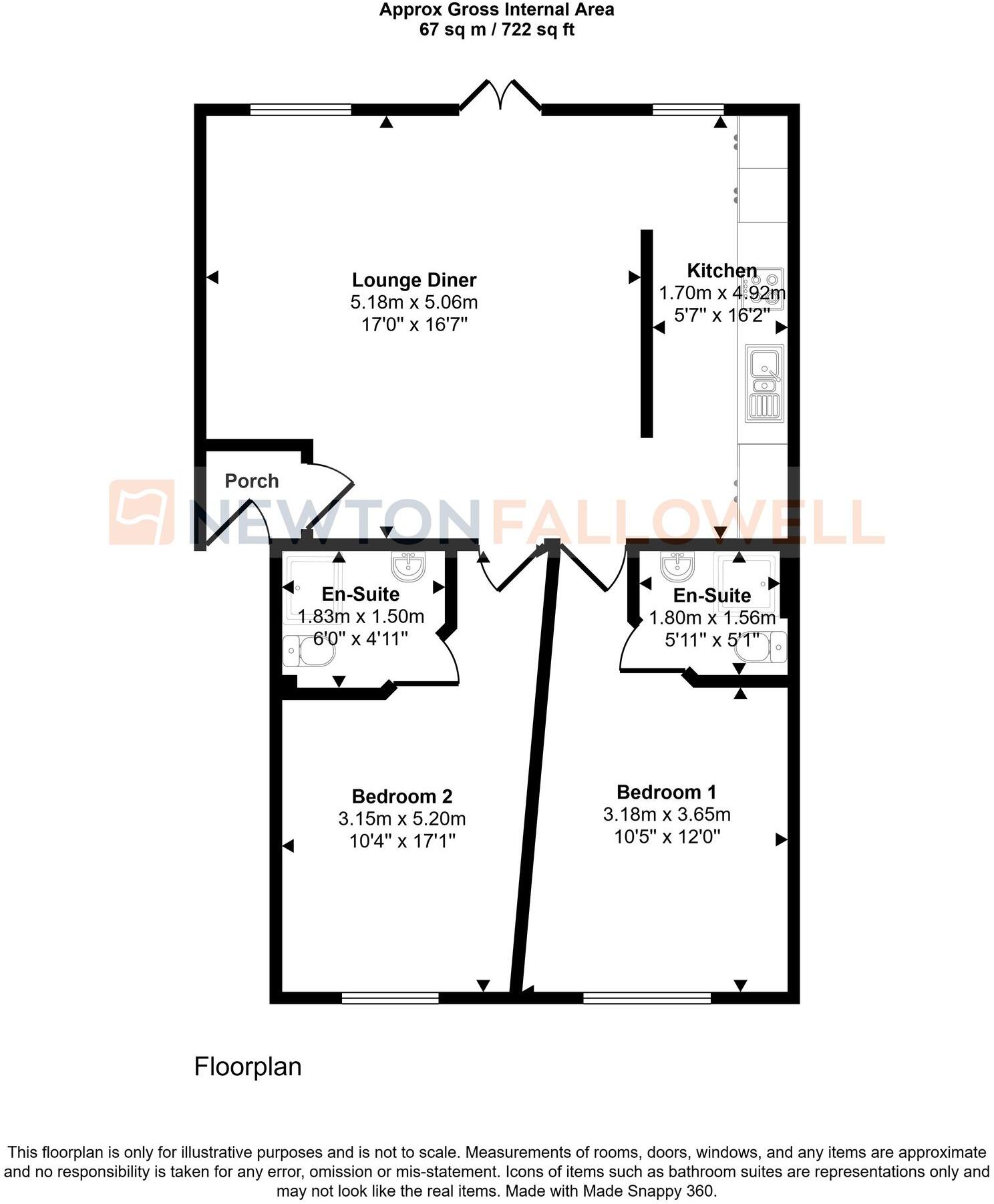 Renson Close, Peterborough, PE4 floorplan