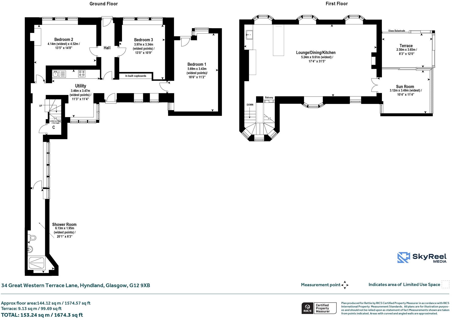 Great Western Terrace Lane, Hyndland, Glasgow floorplan