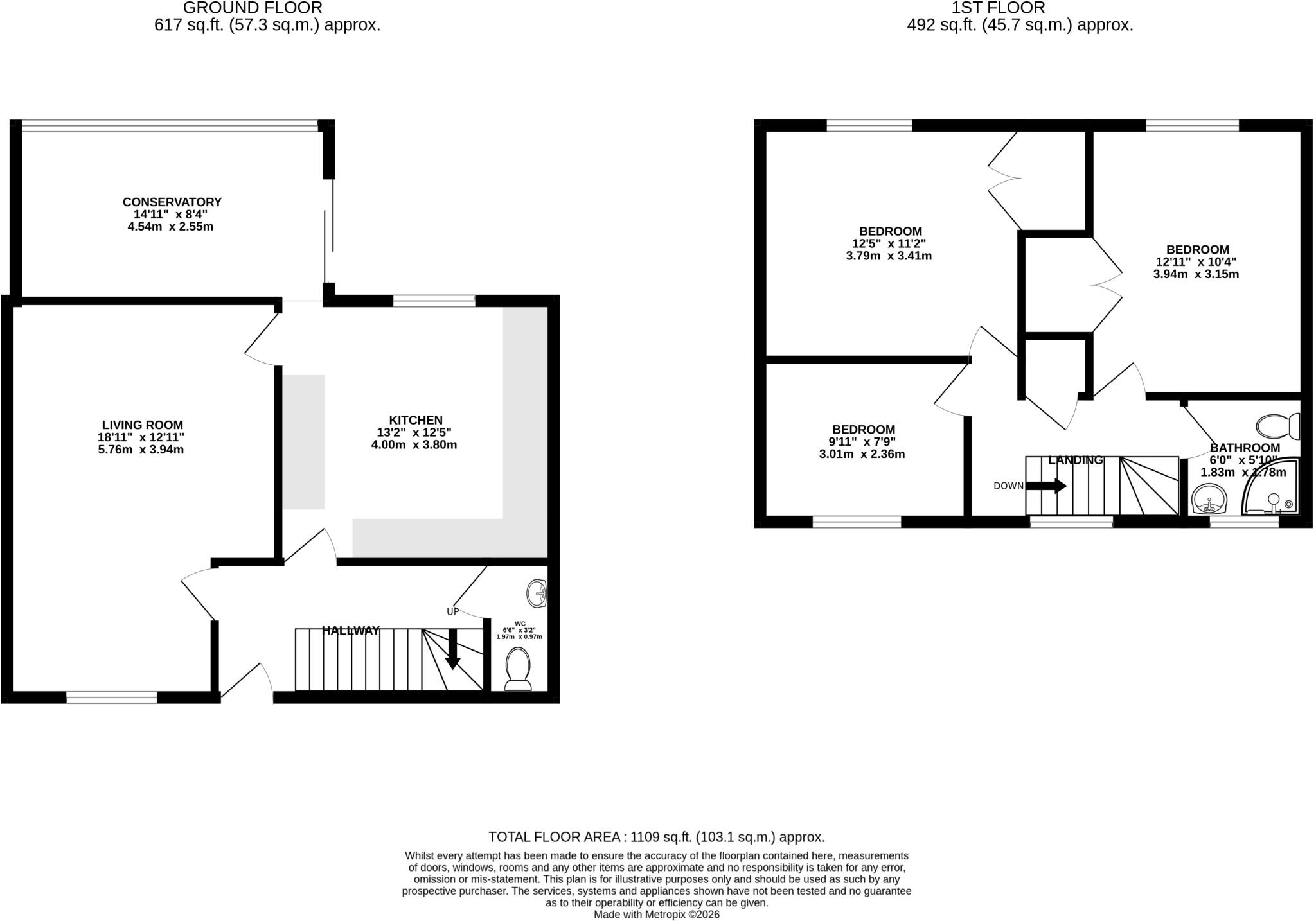 High Oaks, St. Albans, Hertfordshire, AL3 floorplan
