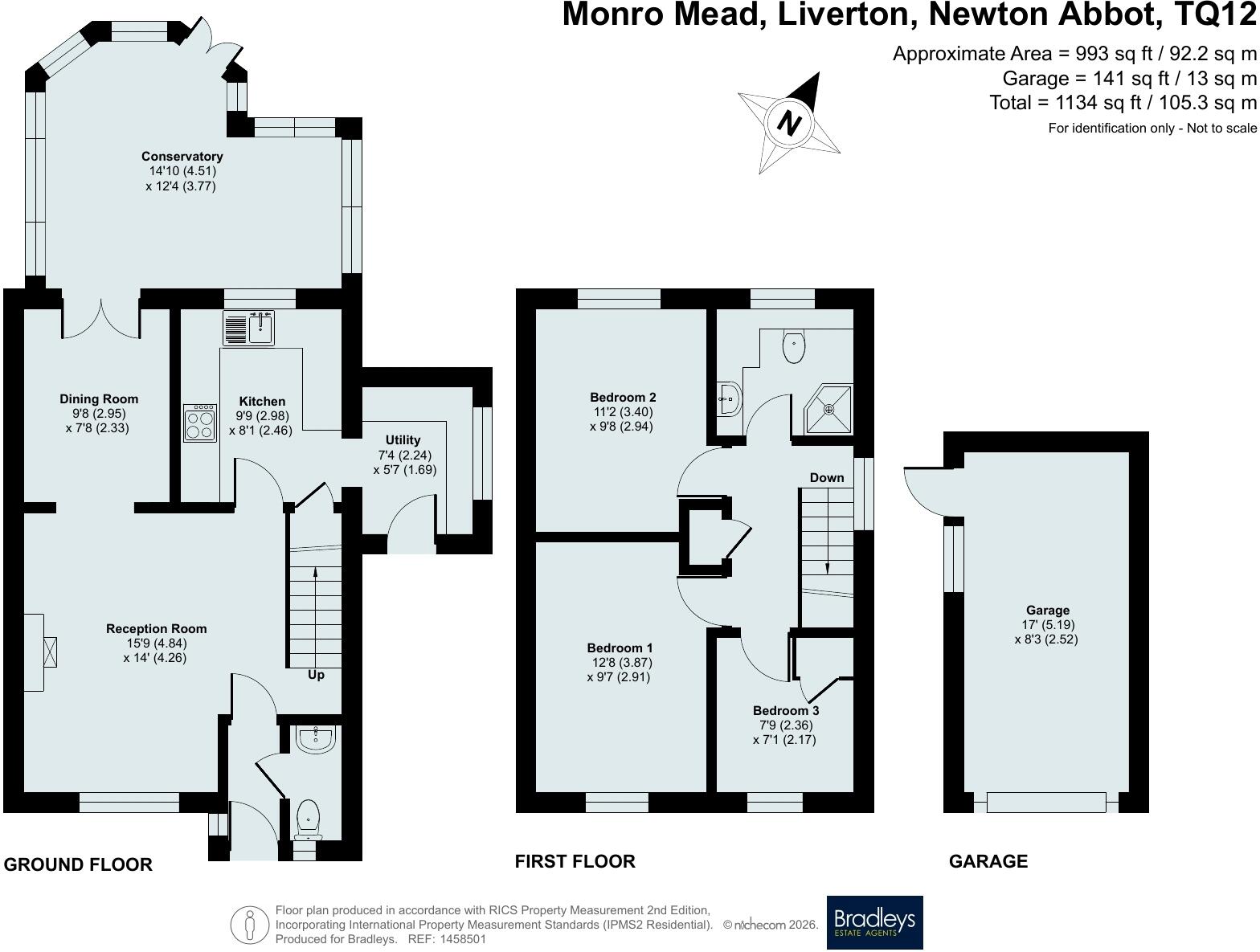 Monro Mead, Liverton, Newton Abbot, Devon floorplan