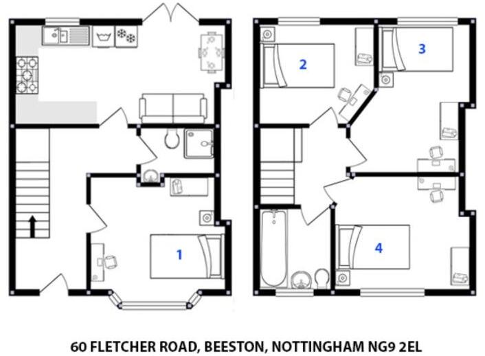 Fletcher Road, Beeston NG9 floorplan