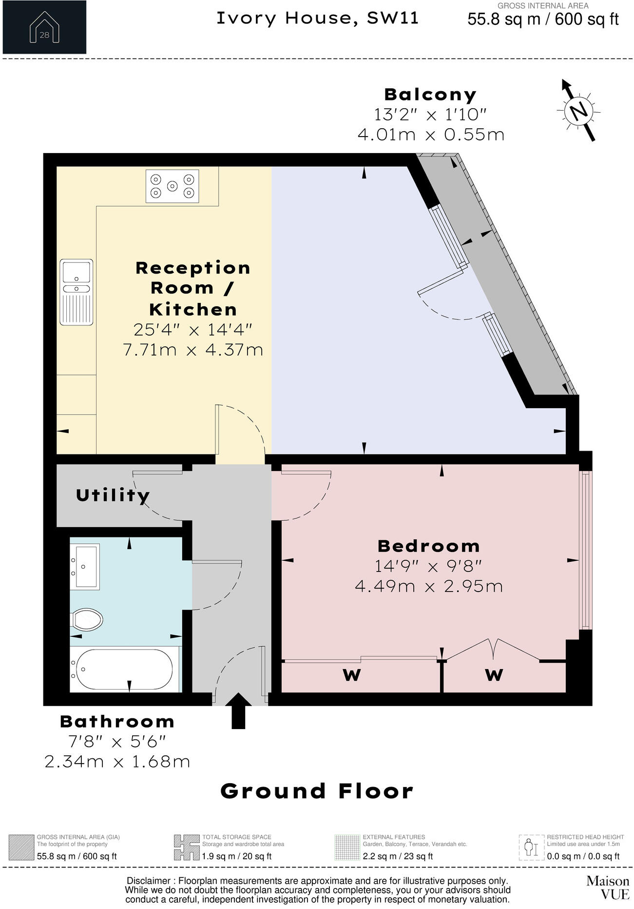 Clove Hitch Quay, SW11 floorplan