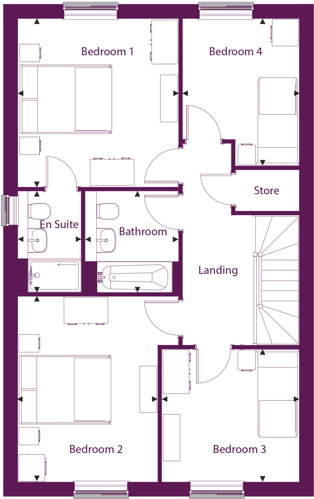 Holland Drive
Medstead
Hampshire
GU34 5TD floorplan