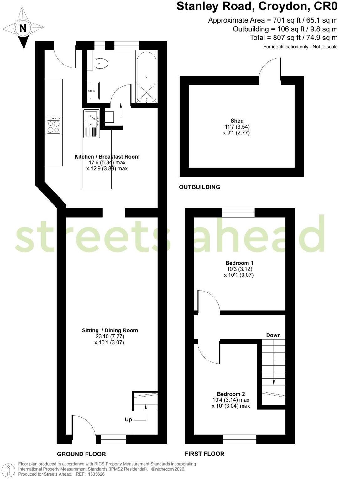 Stanley Road, Croydon, CR0 floorplan