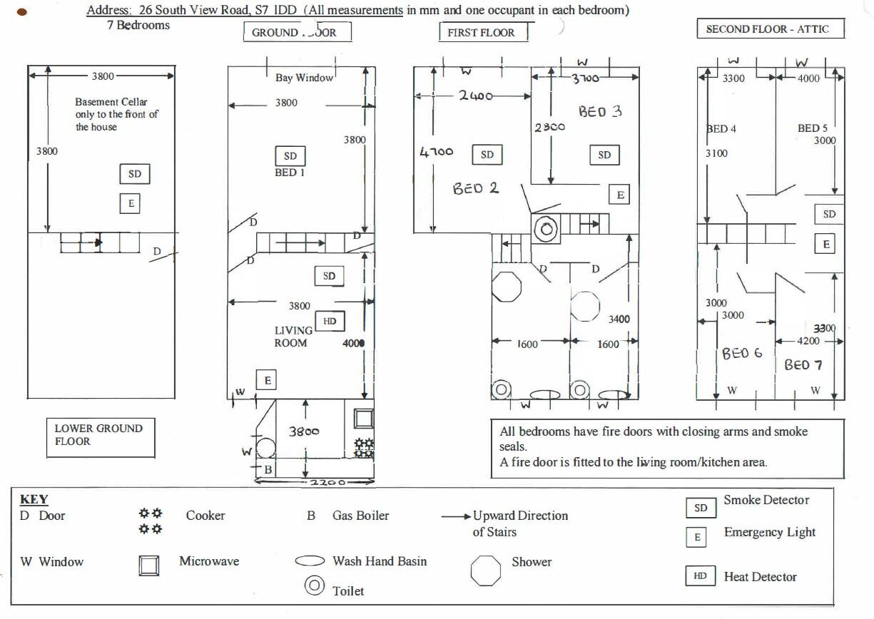 26, South View Road, Sheffield floorplan