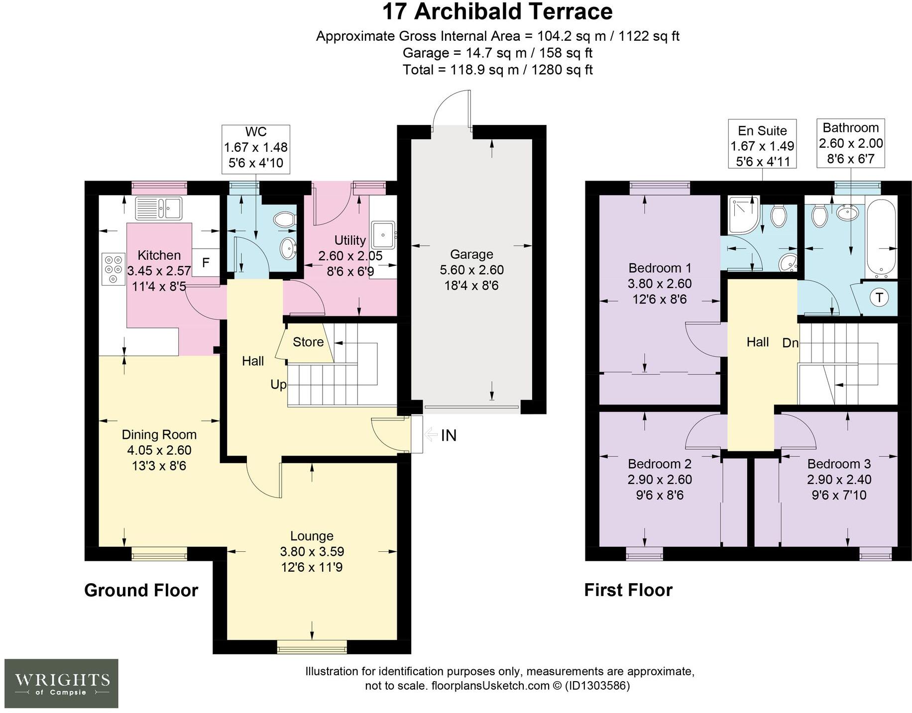 17, Archibald Terrace, Milton Of Campsie, G66 floorplan