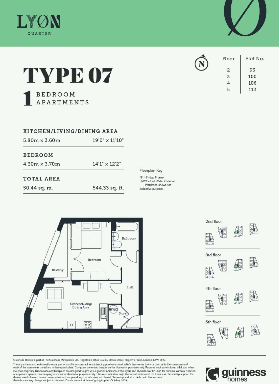 Lyon Quarter, Brighton and Hove floorplan