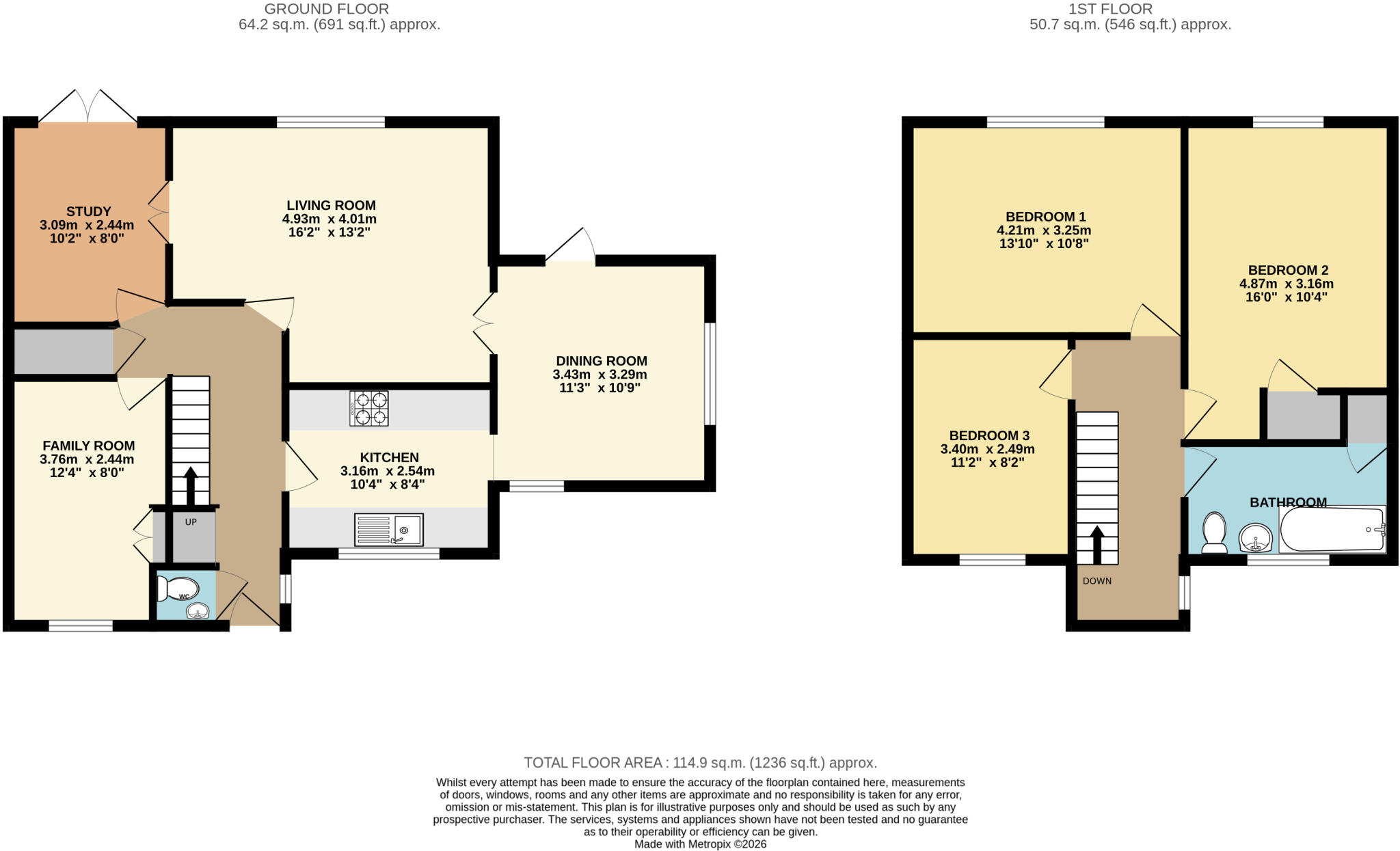 Corrigan Close, Bletchley, Bucks, MK3 floorplan