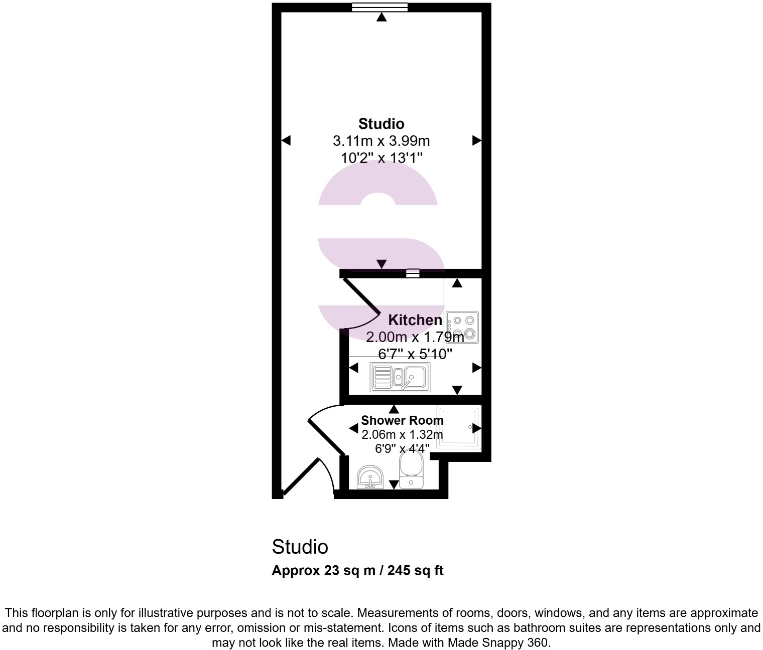 Classic Studio - Available September 2026 floorplan