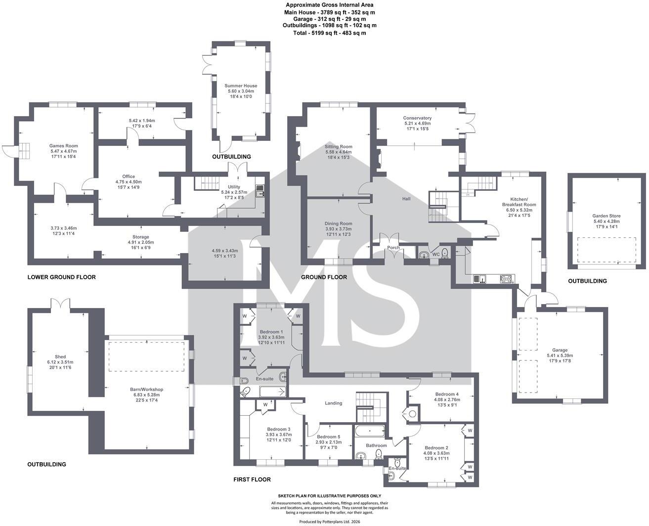 Pinewood, Norton, Malton floorplan