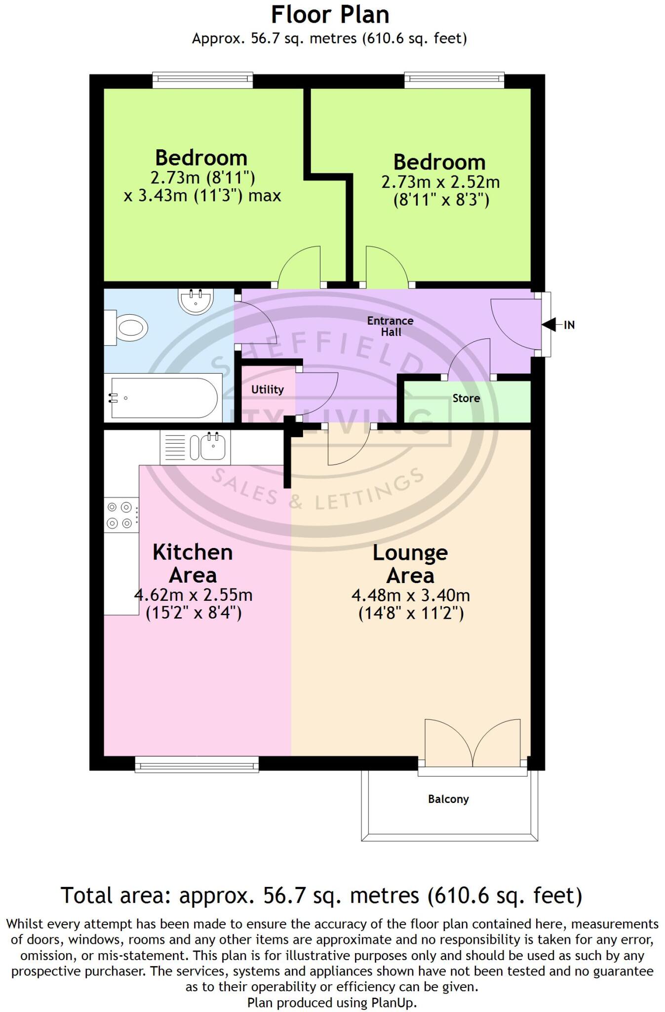 Beeches Bank, Sheffield, S2 3RL floorplan