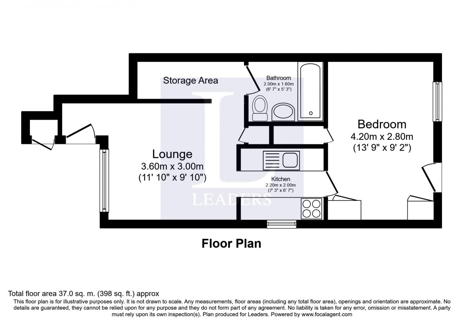 Floral Dene Court, Wantley Road, Worthing, BN14 floorplan