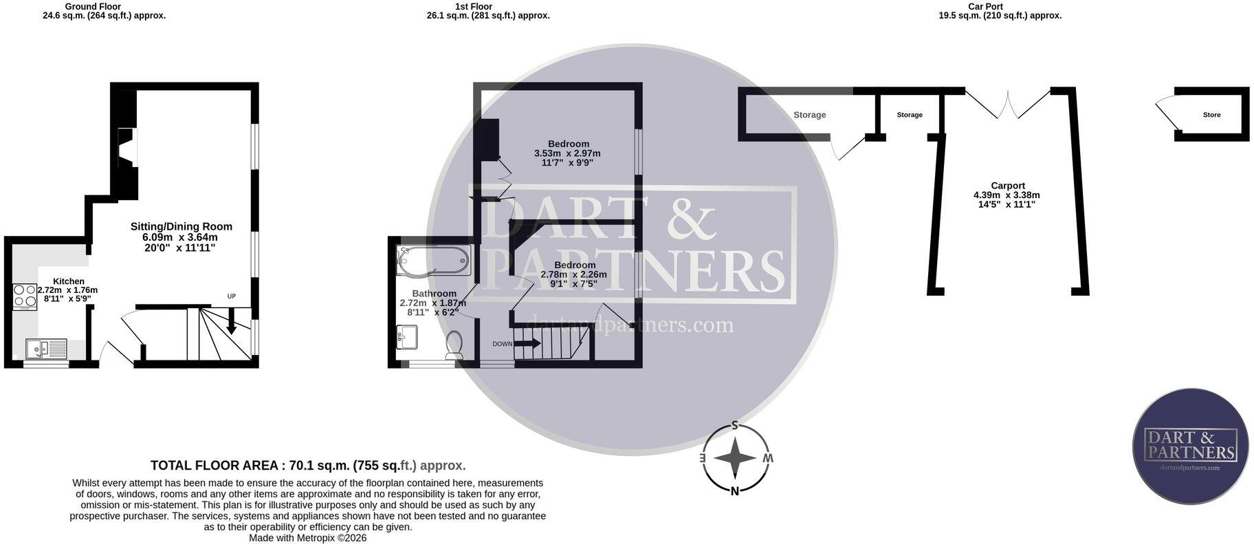 Beach Street, Dawlish, EX7 floorplan