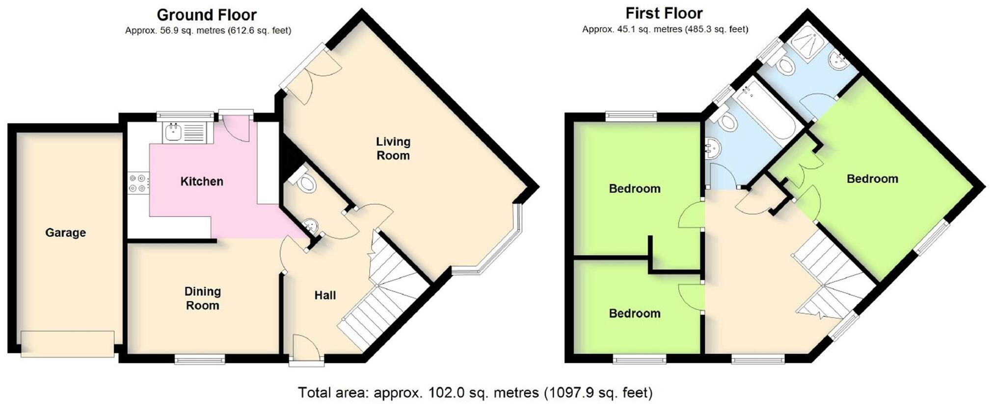 Benches Furlong, Coton Park, Rugby floorplan