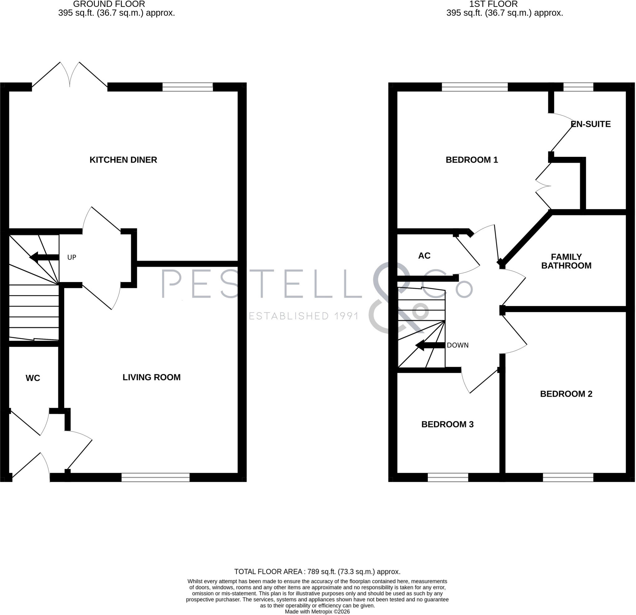 Cromwell Road, Flitch Green floorplan