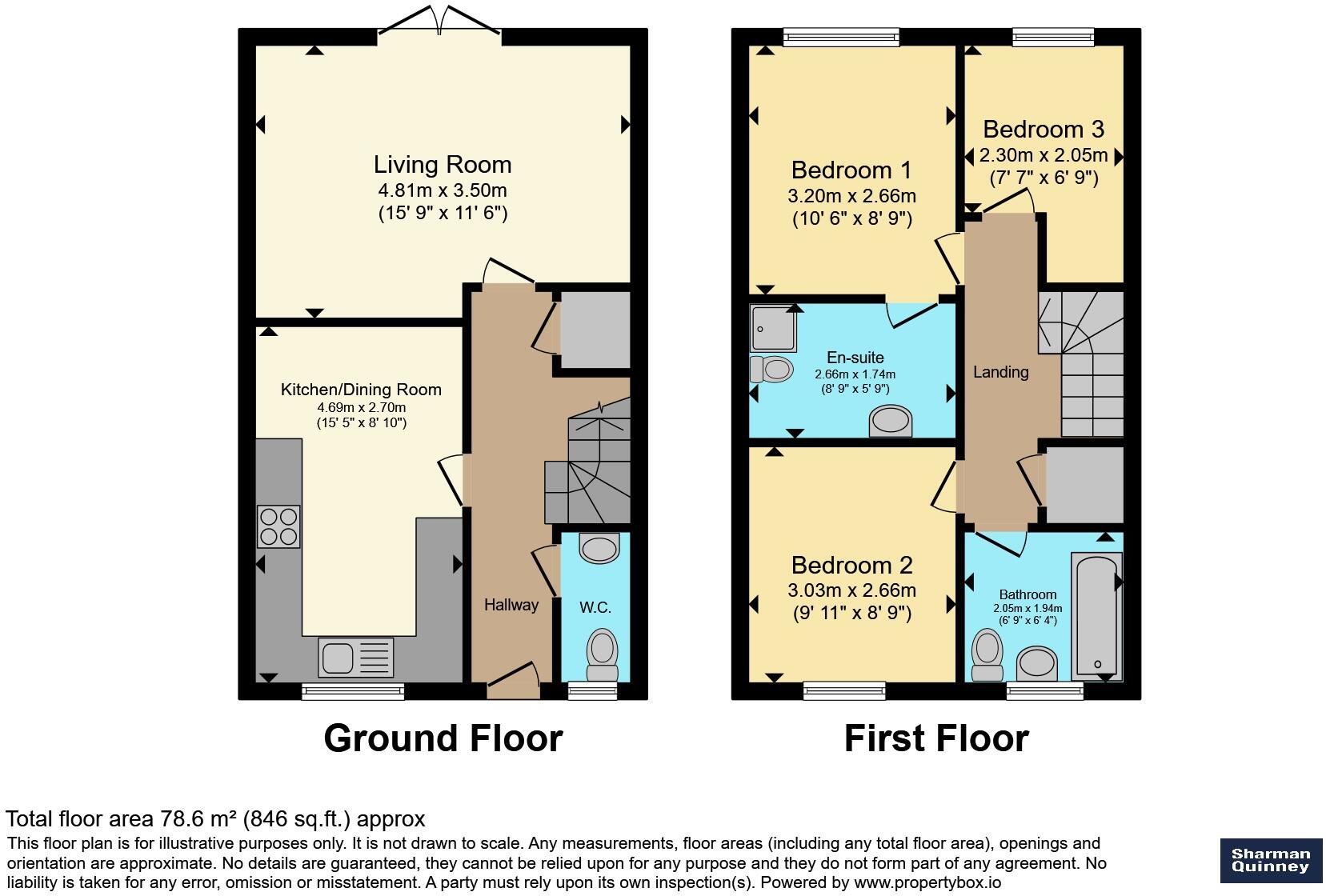 Noble Close, Peterborough floorplan