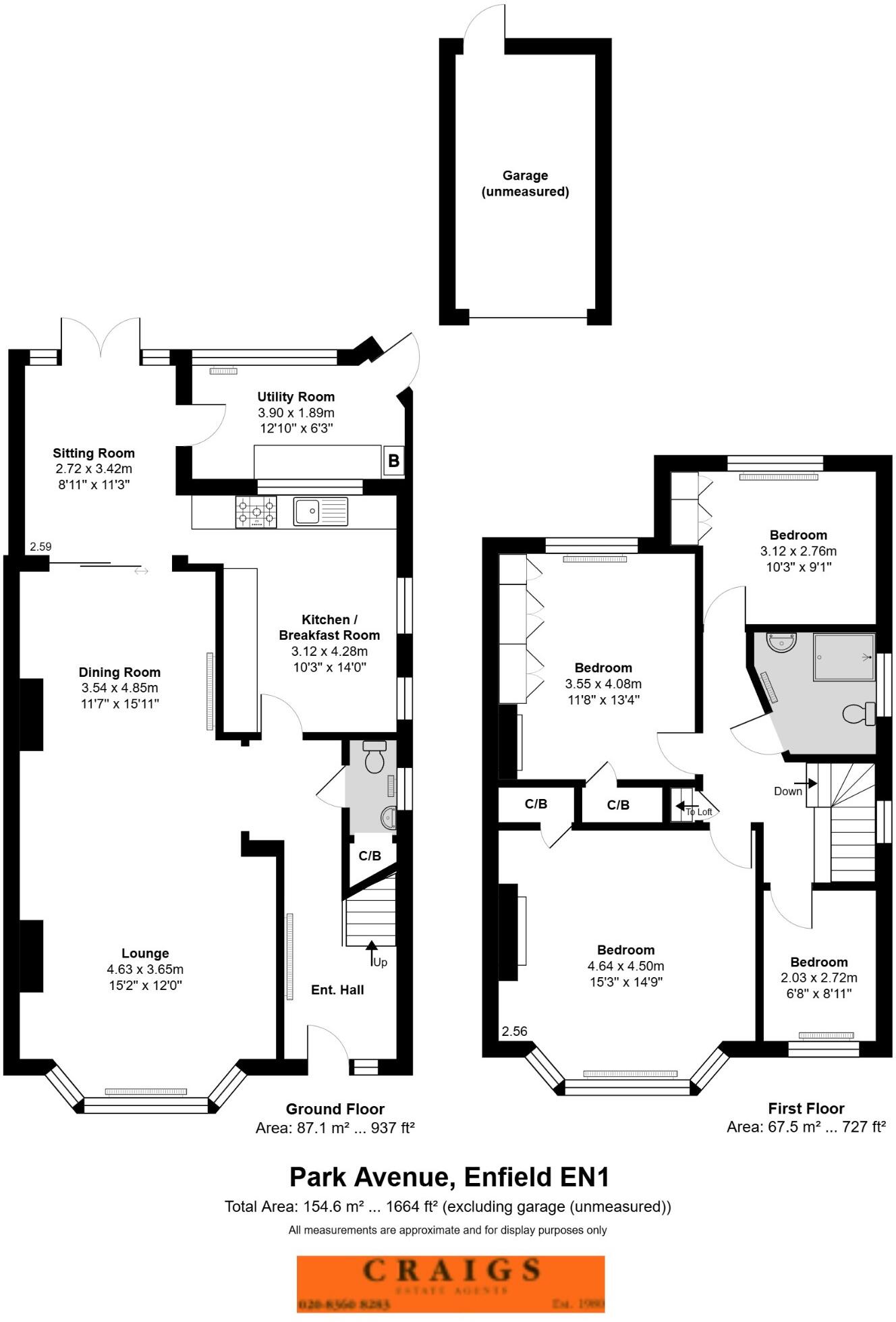 Park Avenue, London, EN1 floorplan