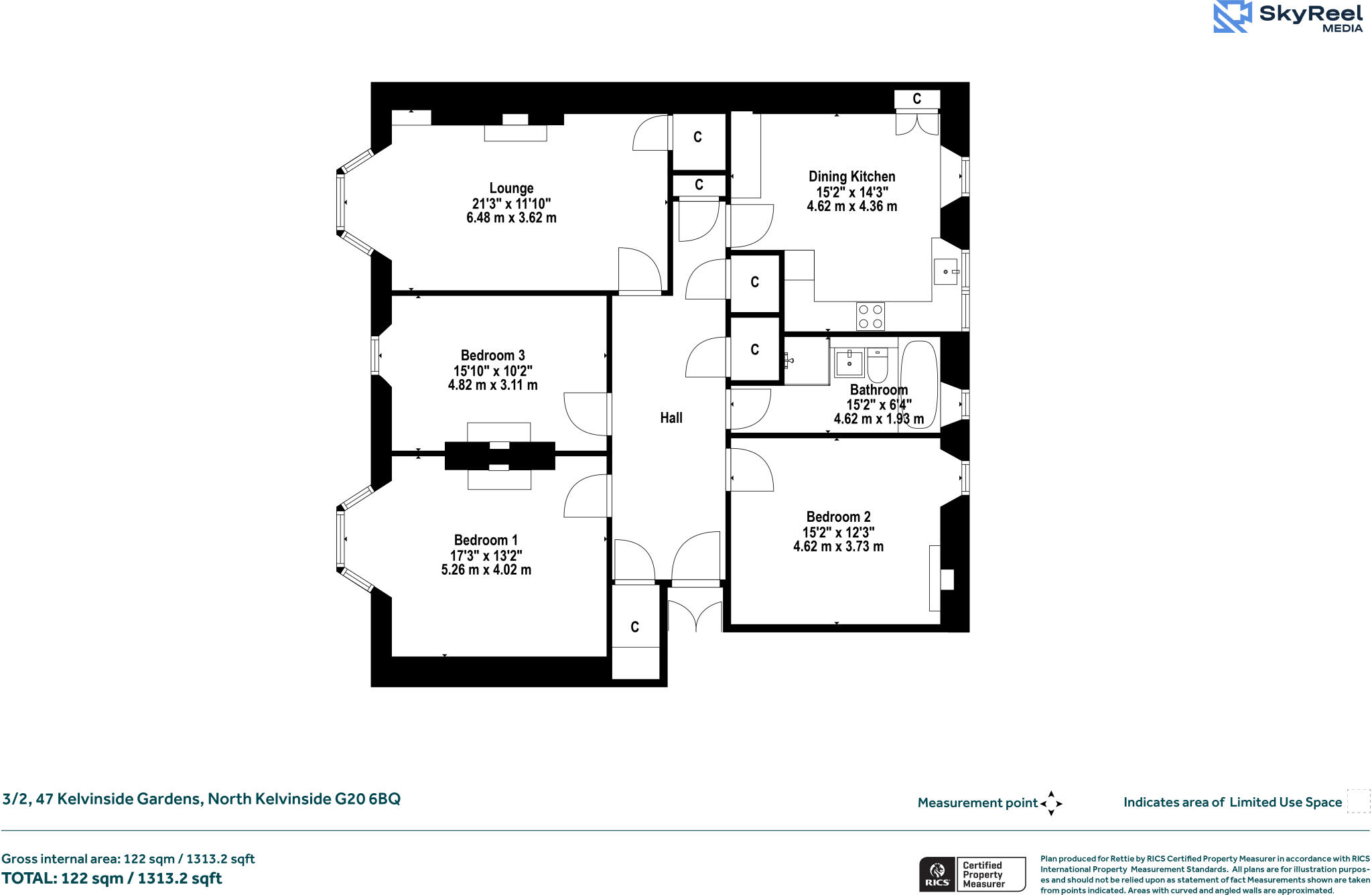 47, Kelvinside Gardens, Kelvinside, Glasgow floorplan