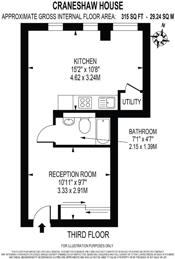 Craneshaw House, 8 Douglas Road, Hounslow High Street, TW3 1DA floorplan