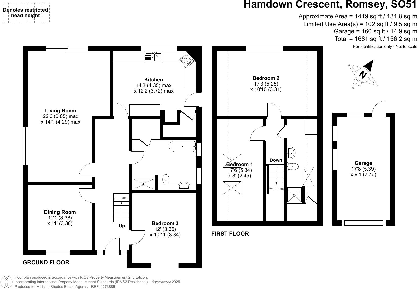 Hamdown Crescent, East Wellow, Romsey, Hampshire floorplan