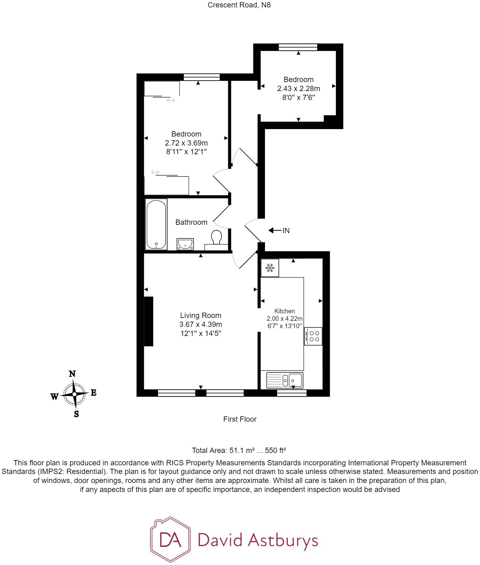 Crescent Road, Crouch End, London floorplan
