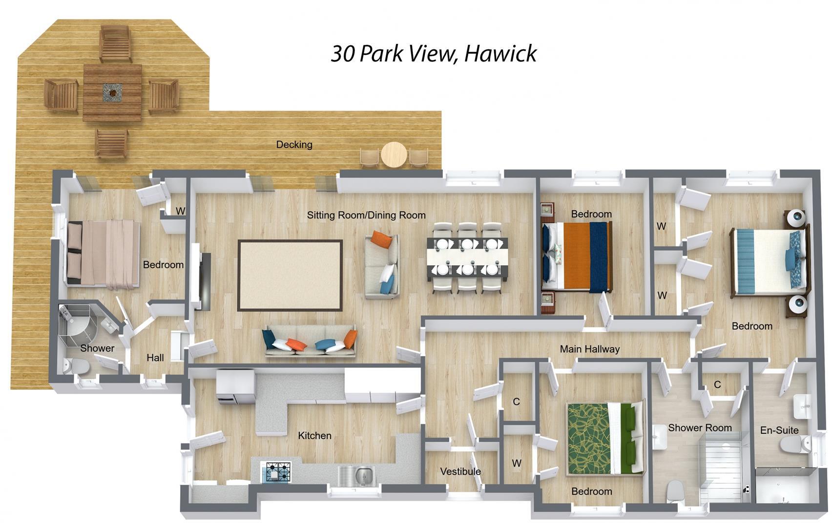 Park View, Wilton Dean, Hawick floorplan