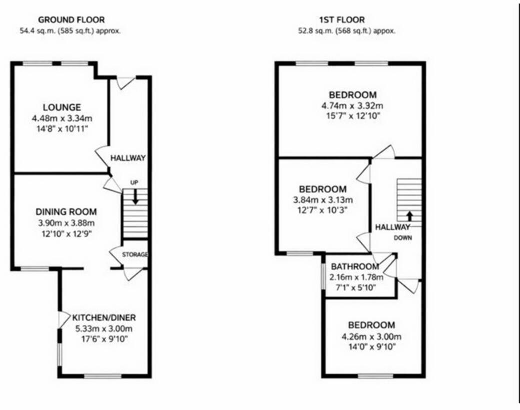33, Wellington Street West, Salford floorplan