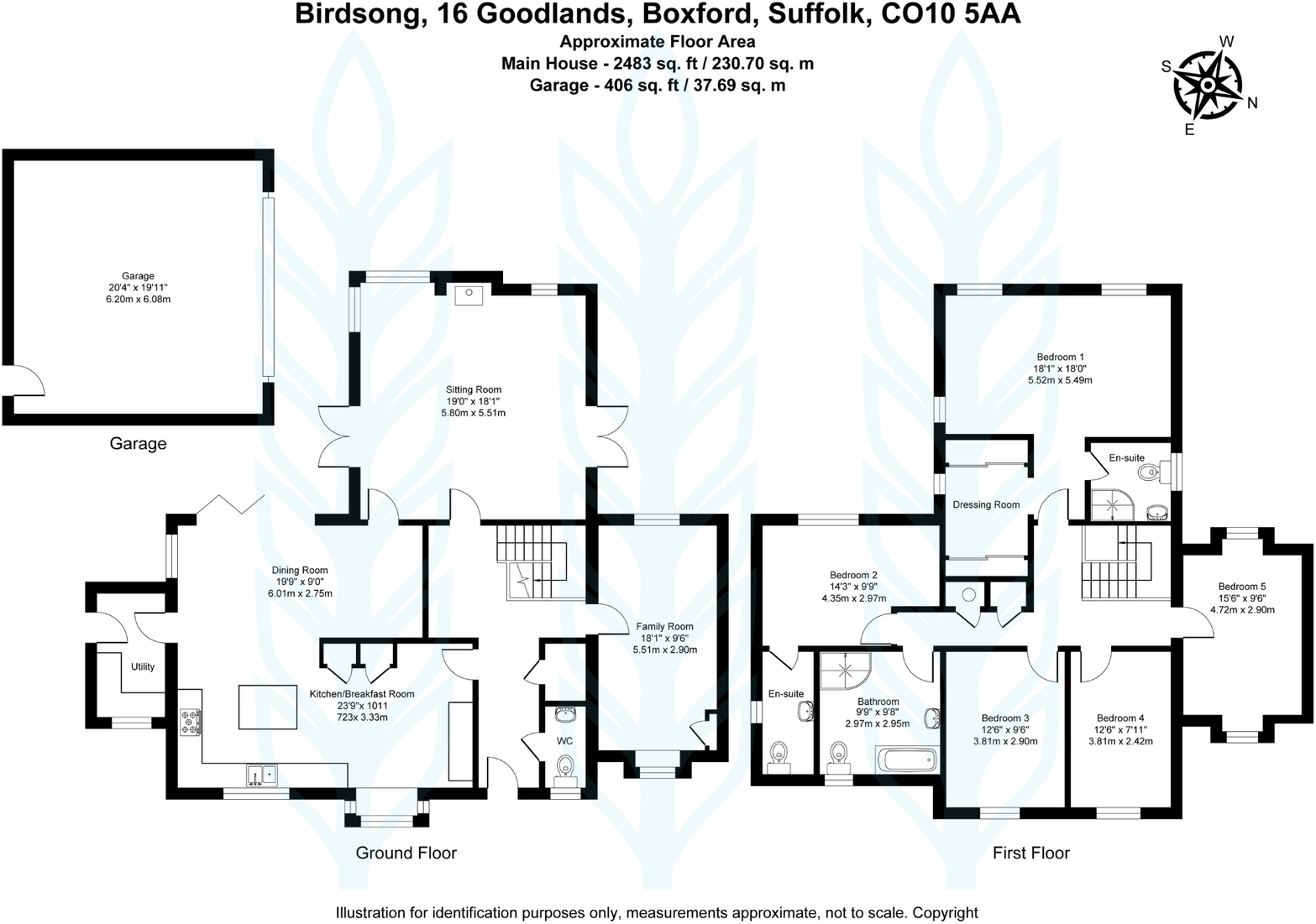 Birdsong, 16 Goodlands, Boxford floorplan
