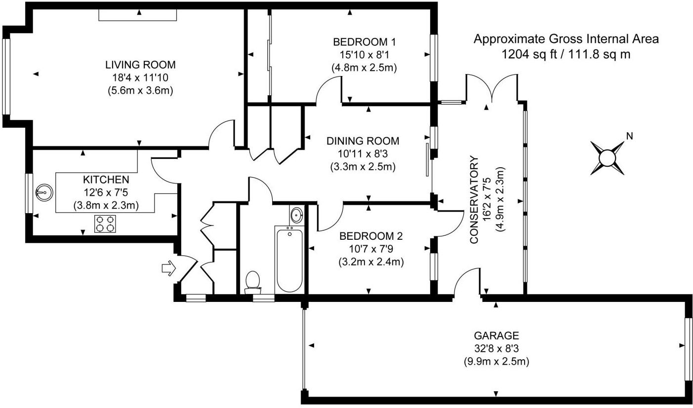Tenacre, Goldsworth Park, Woking, Surrey, GU21 floorplan