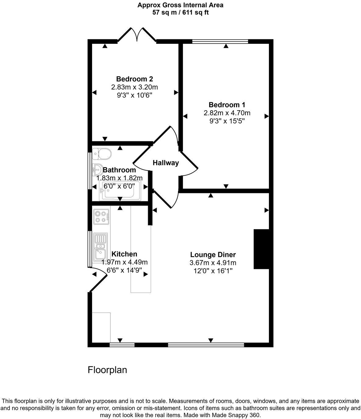 Birtley Avenue, Acklam floorplan