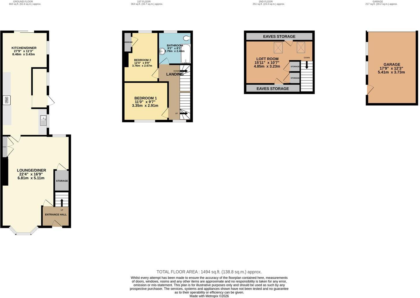 Pershore Road, Evesham floorplan
