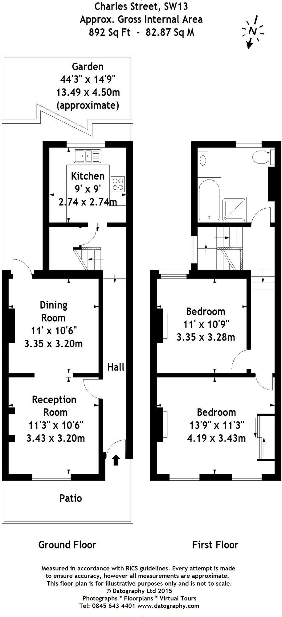 Charles Street, London, SW13 floorplan