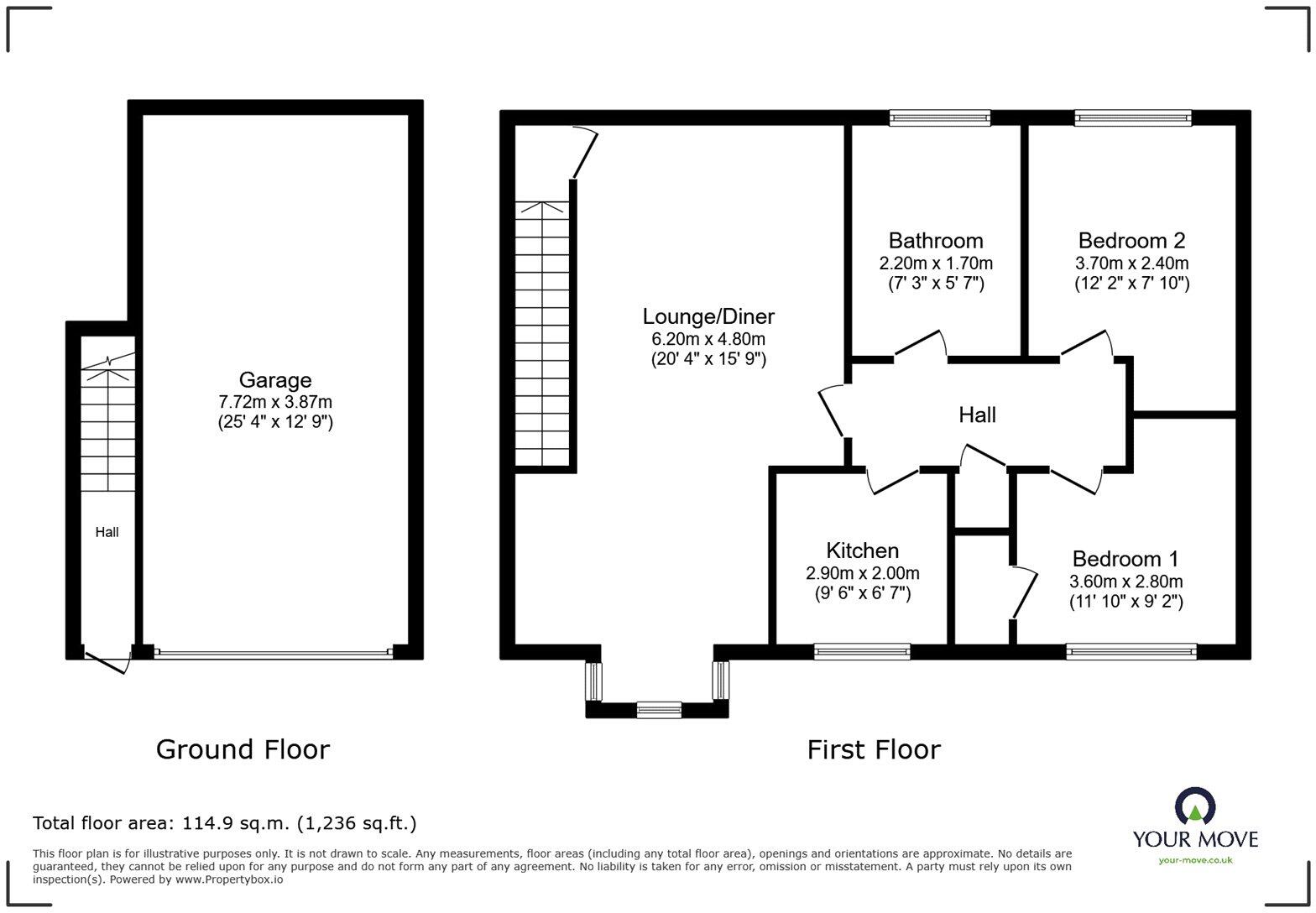 Edelin Road, Bearsted, Maidstone, Kent, ME14 floorplan