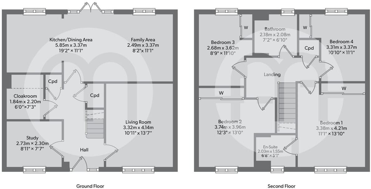 Woodside Way, Great Dunmow, CM6 floorplan