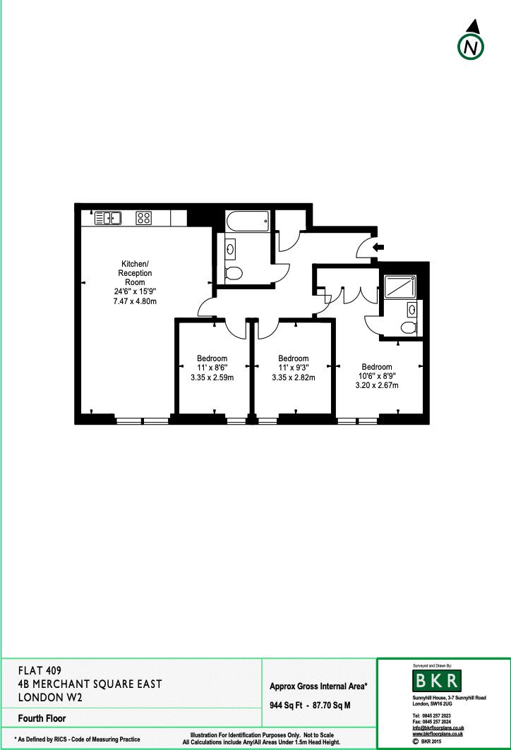 Merchant Square East, London, W2 floorplan