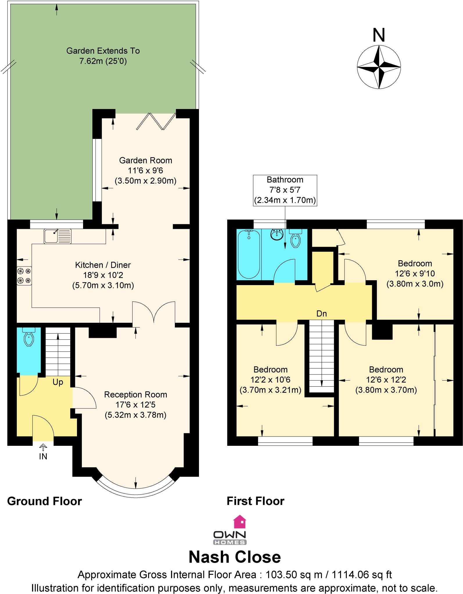 Nash Close, Stevenage, Hertfordshire floorplan