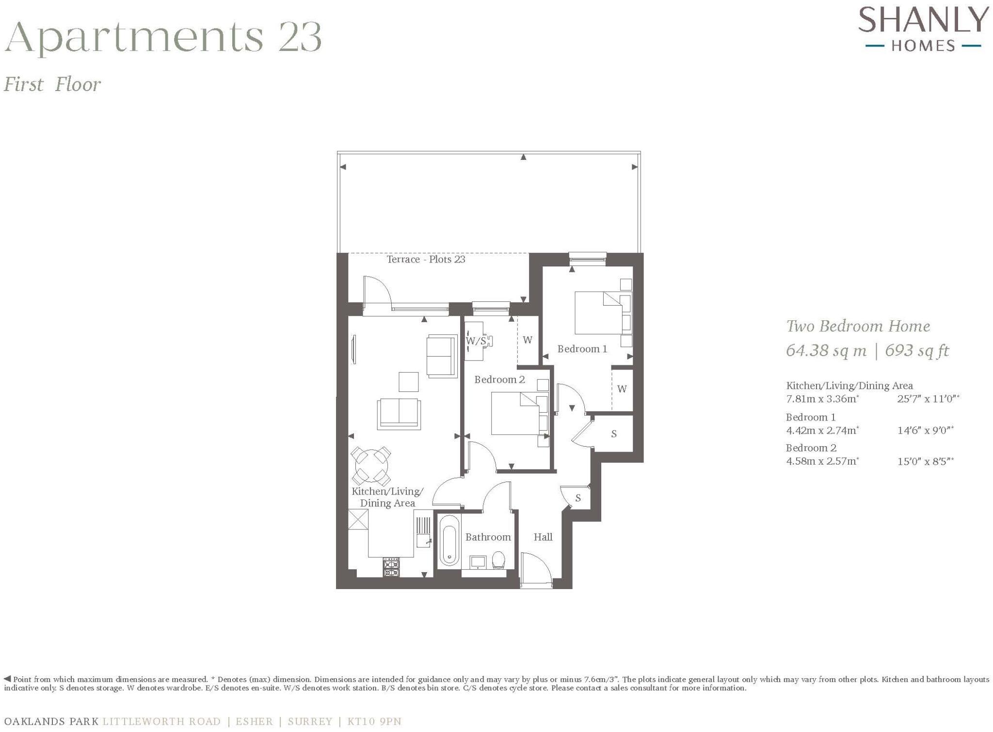 Oaklands House, 2 Littleworth Road, Esher, KT10 floorplan