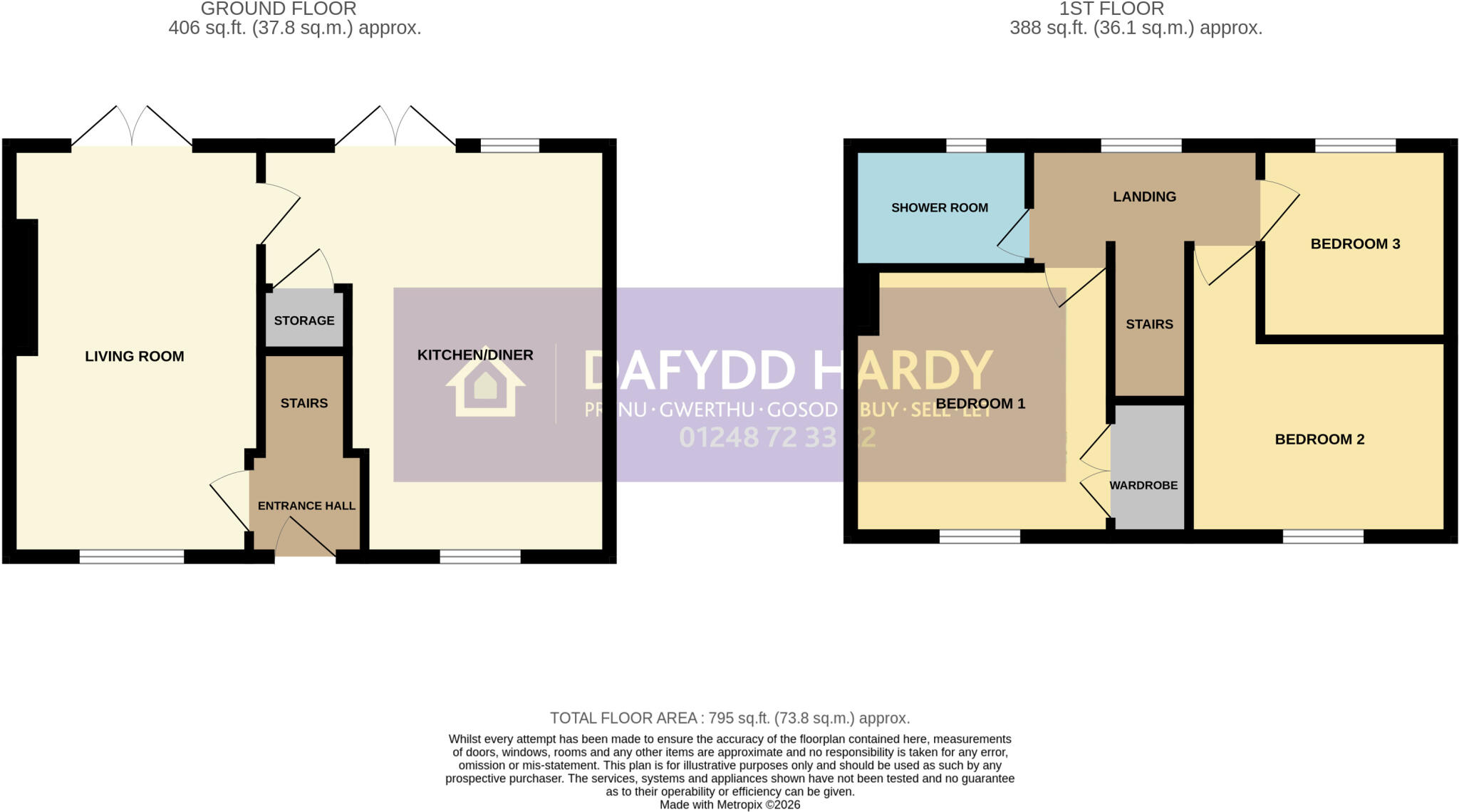 Mona Road, Conwy, LL32 floorplan