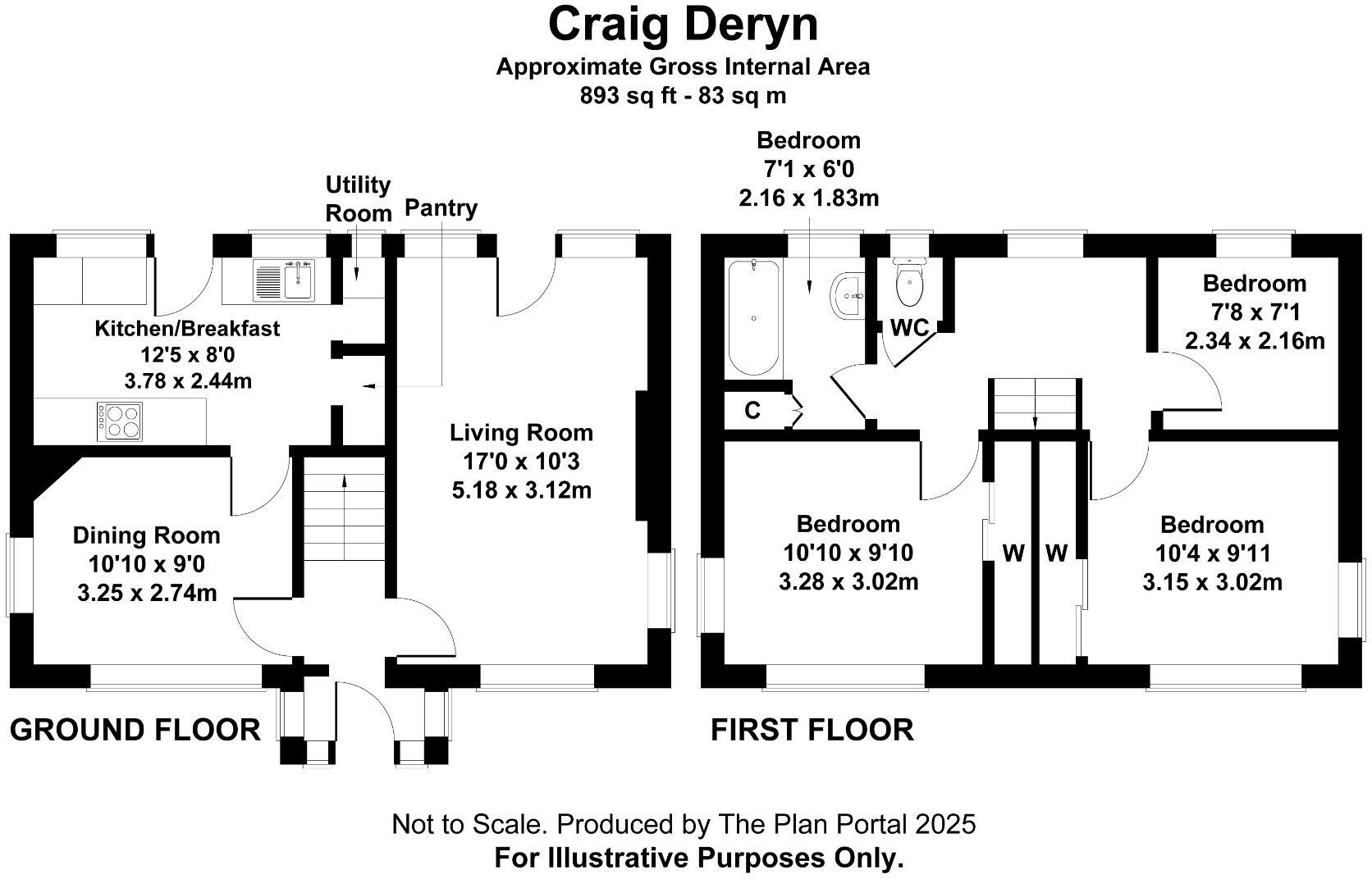 Caernarfon Road, Criccieth floorplan