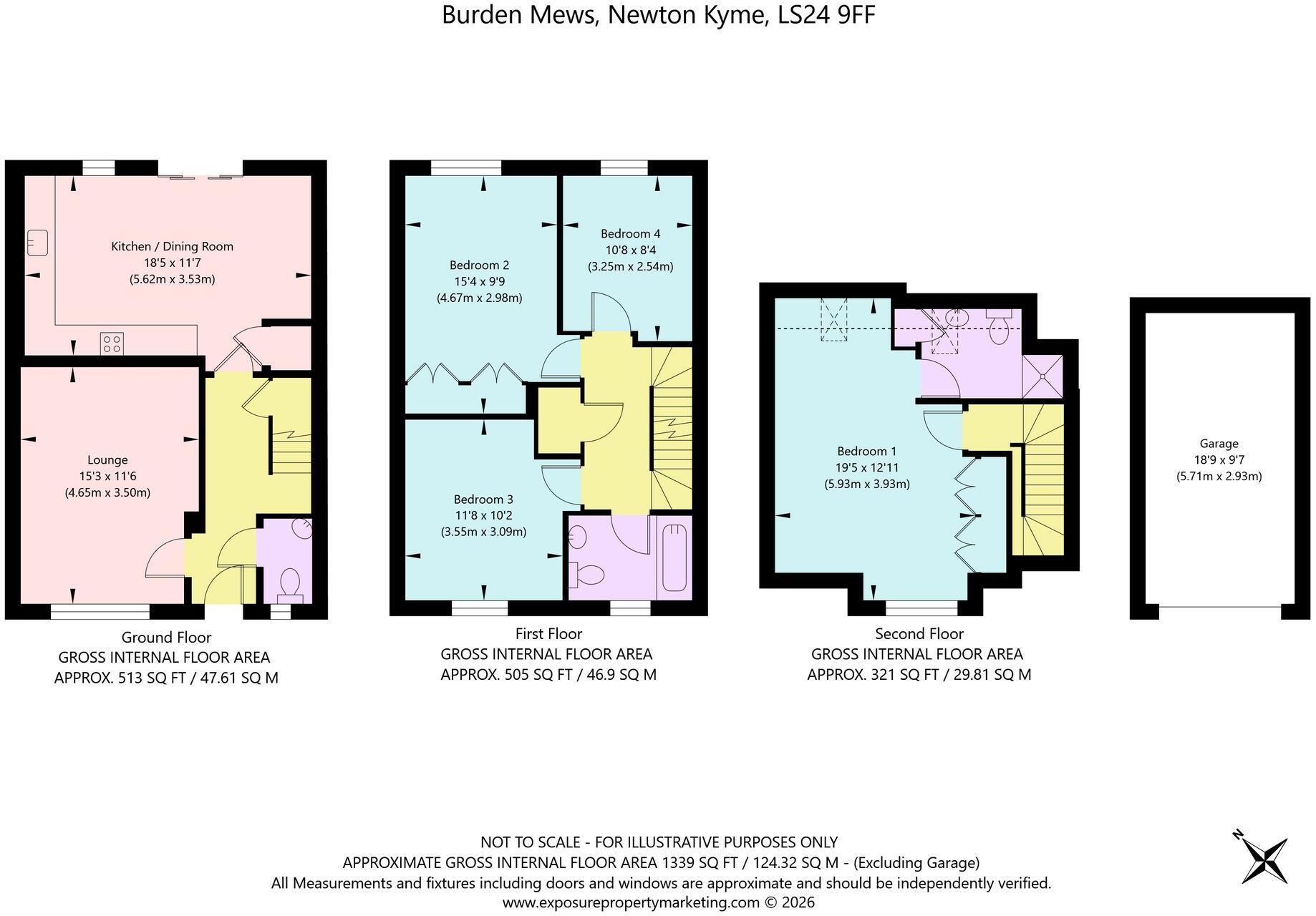 Burden Mews, Newton Kyme, LS24 floorplan