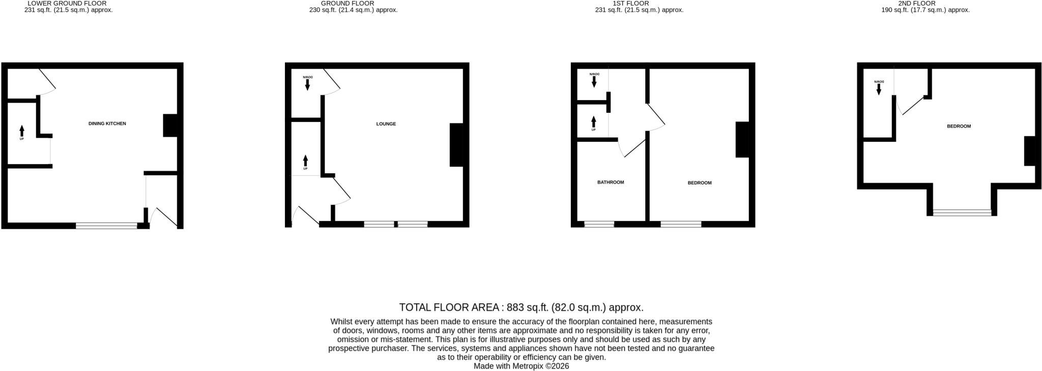 27 Arthington View, Leeds, West Yorkshire LS10 2ND floorplan