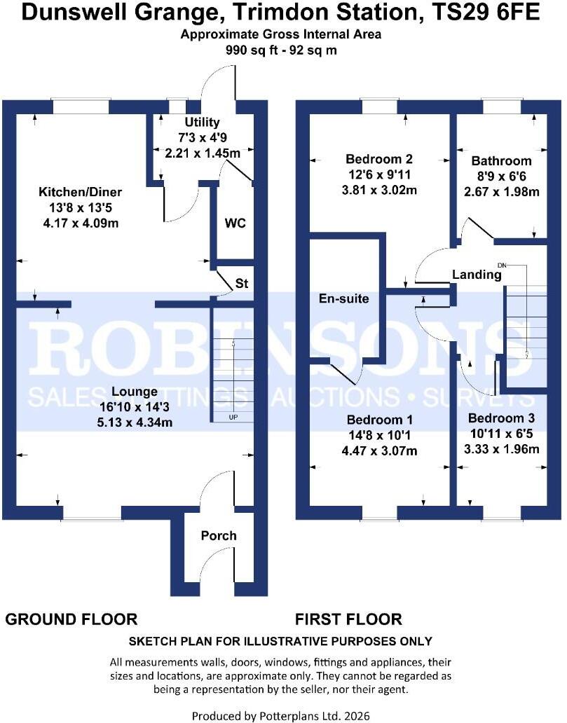 Dunswell Grange, Trimdon Station floorplan