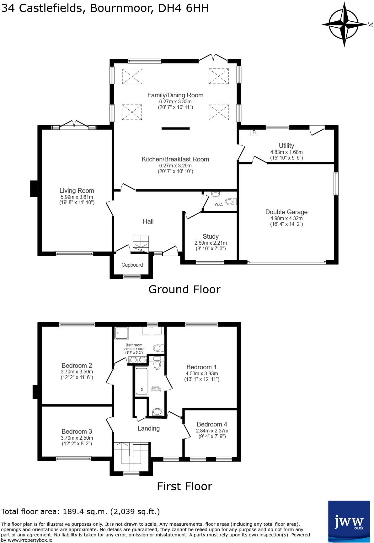 Castlefields, Bournmoor, Houghton le Spring, DH4 floorplan