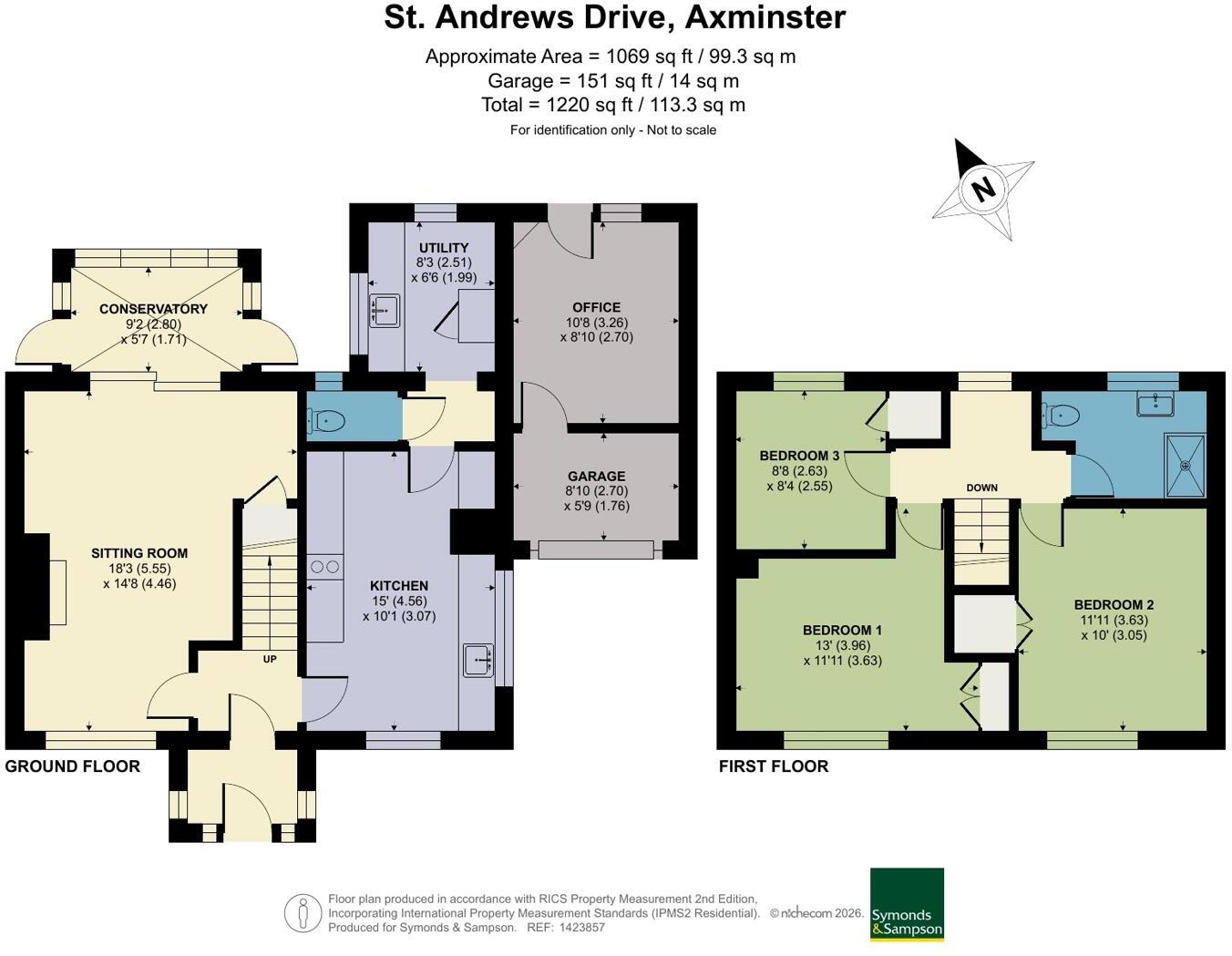 St. Andrews Drive, Axminster floorplan