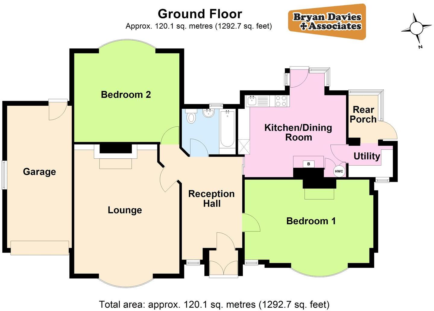 Sylva Gardens North, Craig y Don, Llandudno floorplan