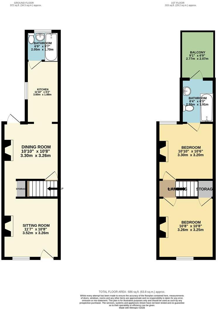 Beaconsfield Road, Norwich floorplan