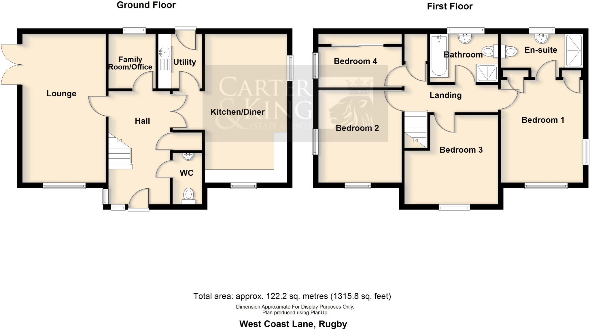 West Coast Lane, Rugby floorplan