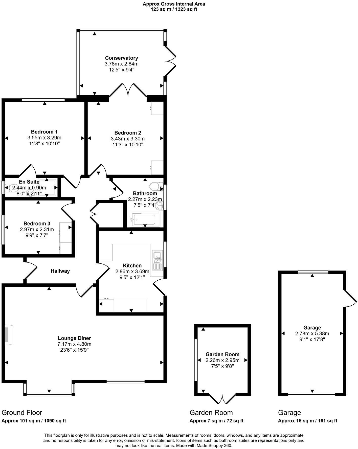 Trem Y Castell, Towyn, Conwy, LL22 9LX floorplan