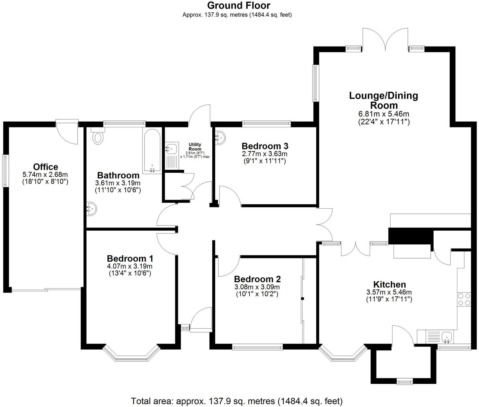 Nightingale Avenue, Bassingbourn, SG8 floorplan