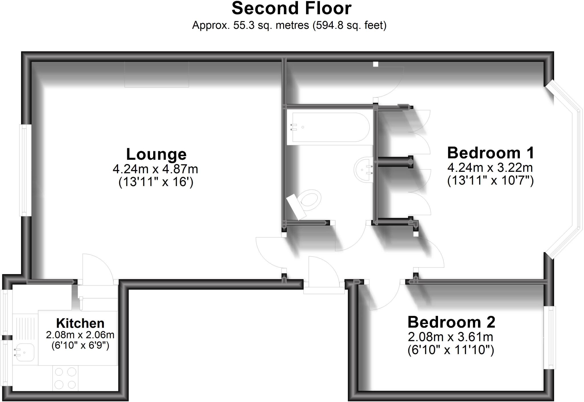 Cromwell Road Hove BN3 floorplan